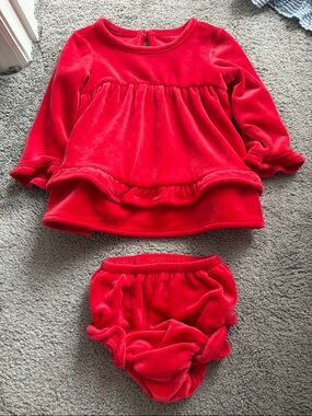 Vineyard Vines Red Velvet Girls Matching Set